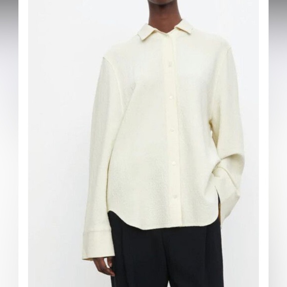 Toteme Wide Sleeve Crepe Blouse - Picture 1 of 7